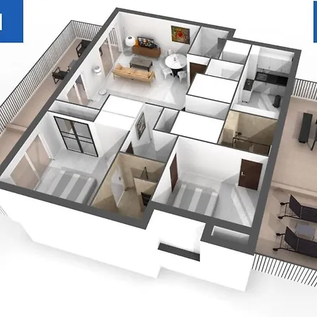 Apartman 2 2 Terrasses Cannes